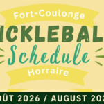 Pickleball à Fort-Coulonge – Horaire d'août 2026