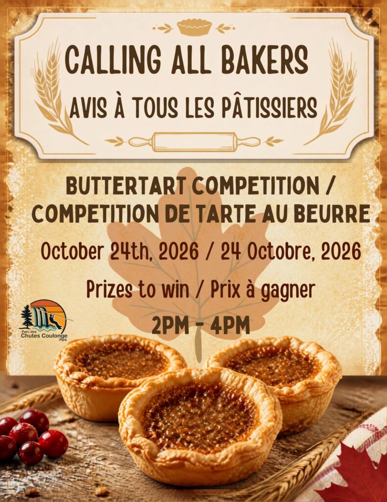 Chutes Coulonge Butter Tart Competition