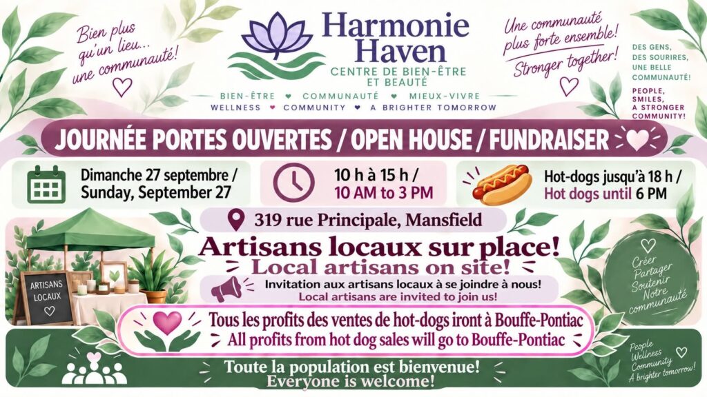 Journée portes ouvertes, levée de fonds et marché d'artisans de Harmonie Haven